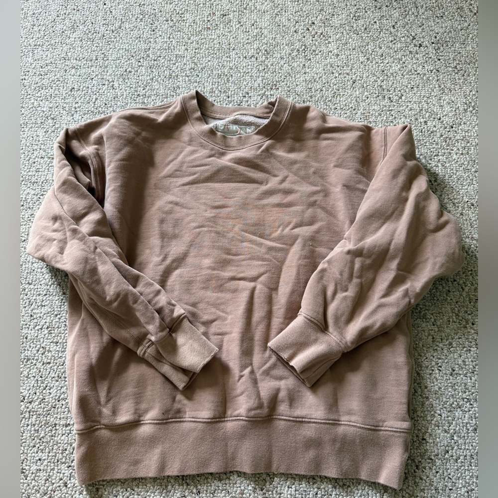 American Eagle Outfitters Women's Tan Crewneck Sweater
